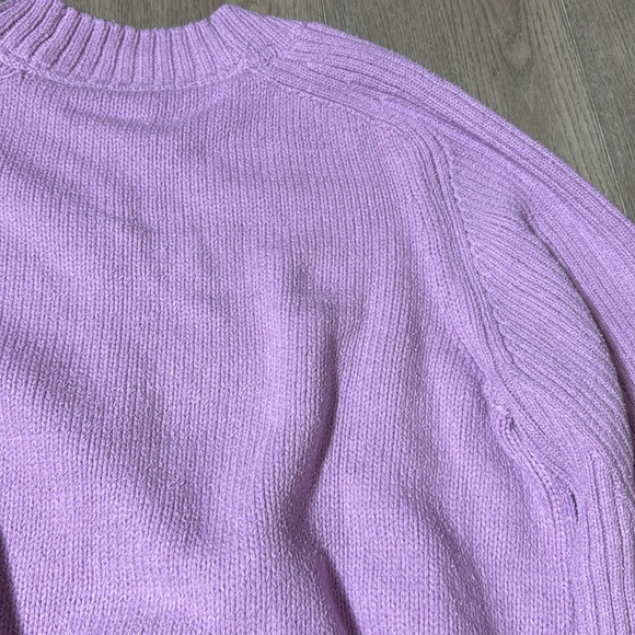 NWT! By Anthropologie Lilac Bell-Sleeve V-Neck Sweater - Size 1X 🎶 - Picture 14 of 16